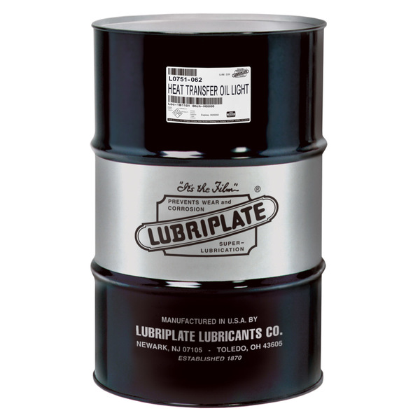 Lubriplate Heat Transfer Oil-Light, Drum, Iso-68 Fluid For Heat Transfer Systems L0751-062